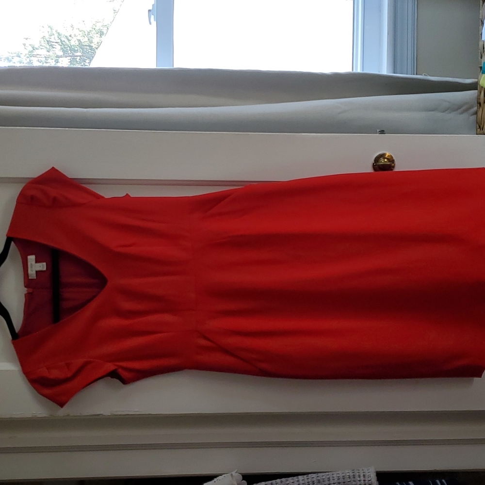 J.Crew, red a-line business dress, sz.4